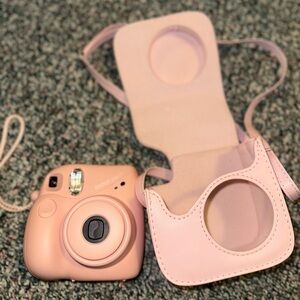 Instax Pink Camera with Case
